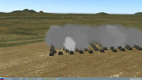 100 2S3 Akatsiya self-propelled guns opened fire simultaneously, destroying the airbase