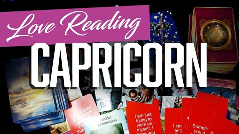 Capricorn🔥Communication from a New/Past Love! Take it slow & let them know what you love about them!