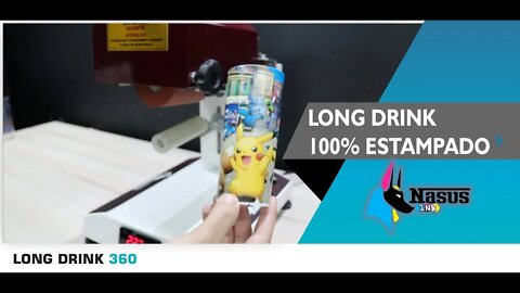 Como estampar todo o copo long drink