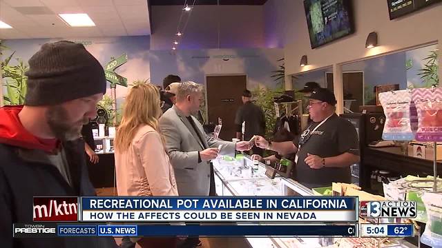 Nevada pot industry feels effects of California legalization