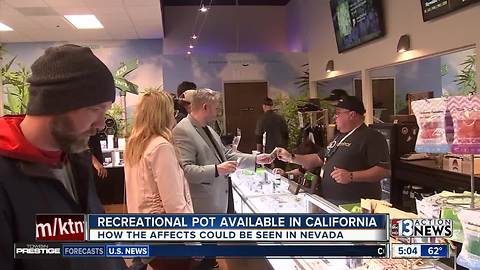 Nevada pot industry feels effects of California legalization