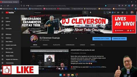 Apresentação do CANAL Dj Cleverson Guarujá