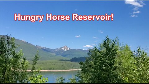 Driving by Hungry Horse Reservoir (near Glacier National Park)