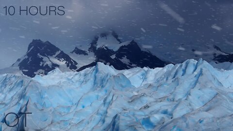 BLIZZARD IN PATAGONIA| Howling wind and blowing snow for Relaxing| Studying| Sleep| Winter Ambience