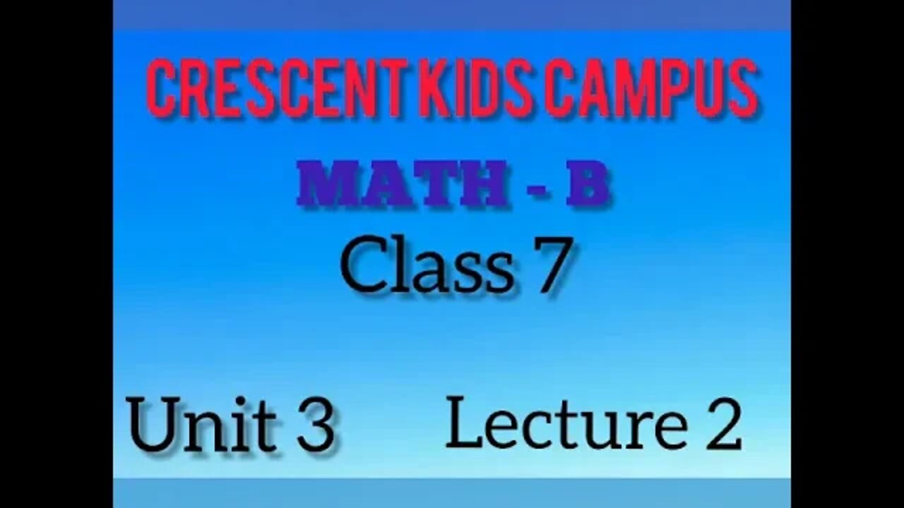 Maths Class 7th V 11