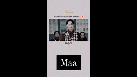 Mother is the best teacher in the world 💚 👍