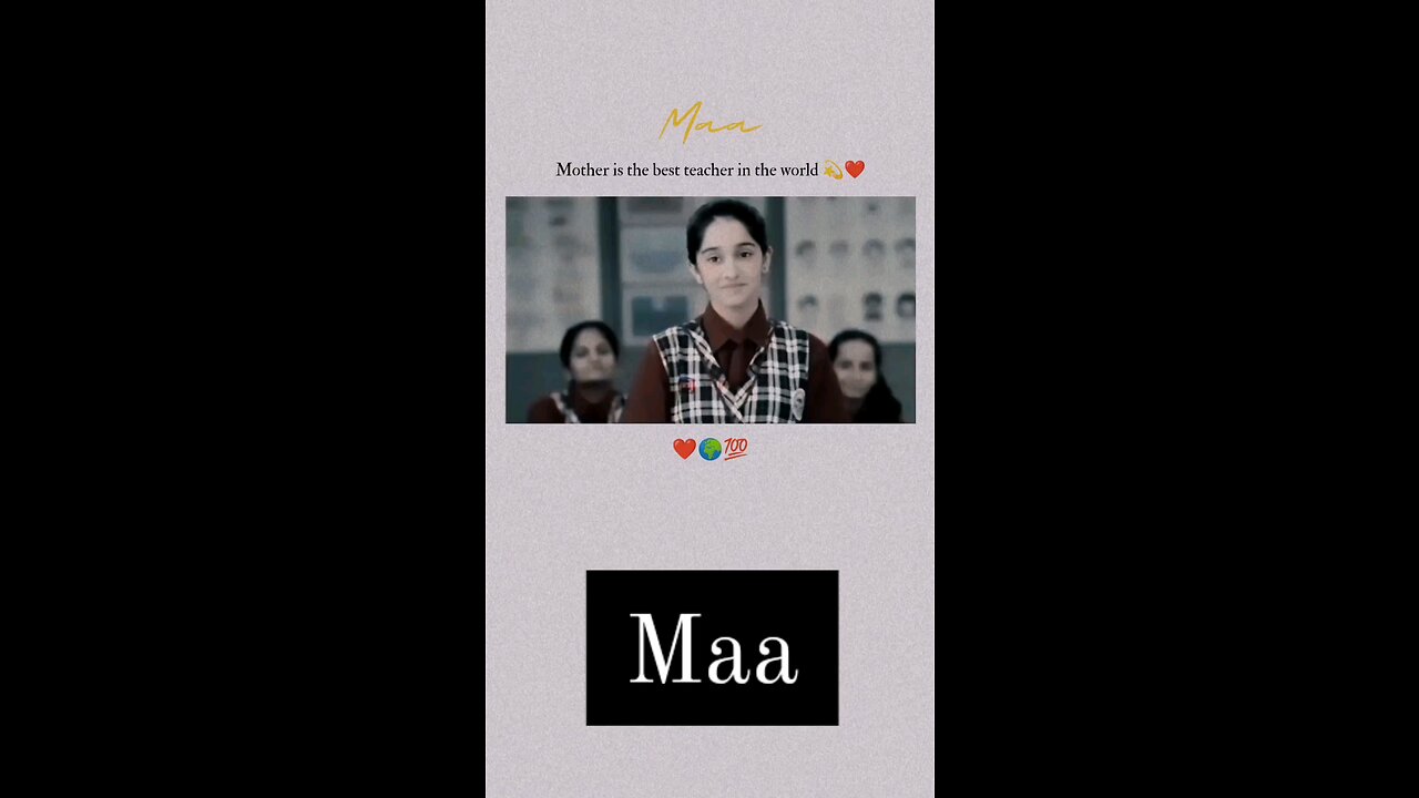 Mother is the best teacher in the world 💚 👍