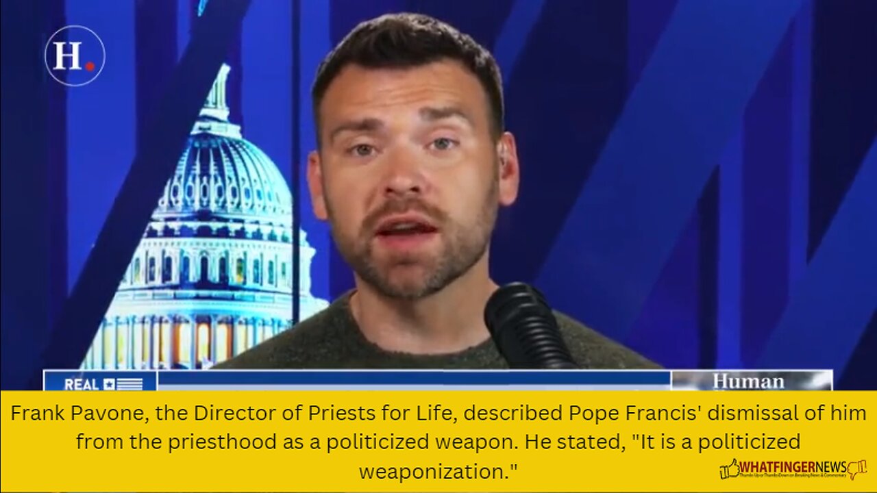 Frank Pavone, the Director of Priests for Life, described Pope Francis' dismissal of him