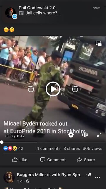 Sweden Gay Pride Parade - soldiers singing Elvis Presley