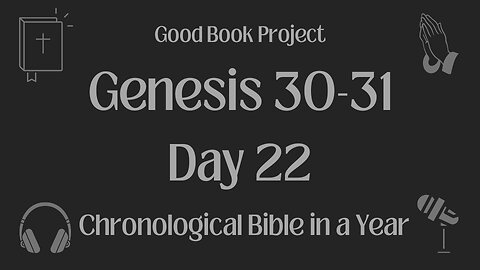 Chronological Bible in a Year 2023 - January 22, Day 22 - Genesis 30-31