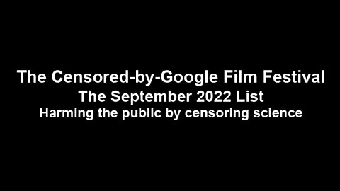 The Censored-by-Google Film Festival