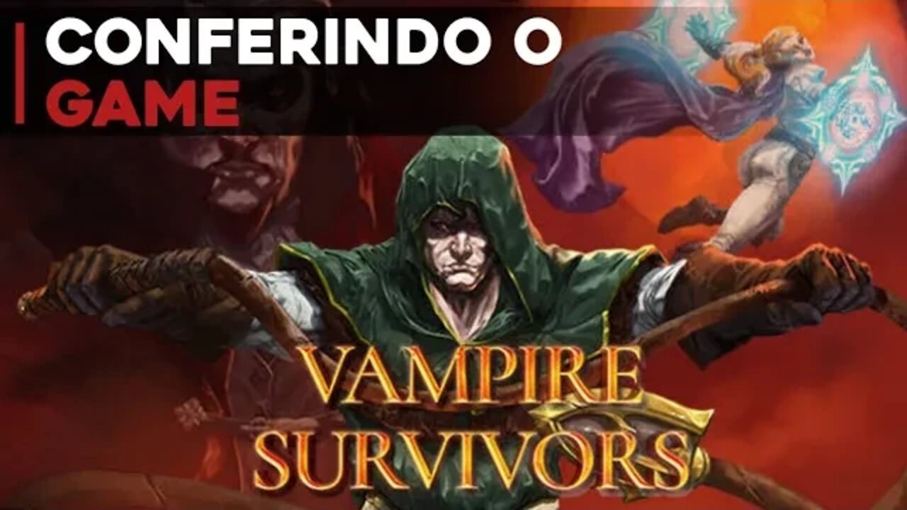 Conferindo o Game Vampire Survivors (Gameplay em Português PT-BR)