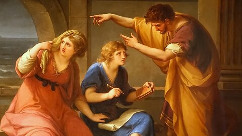 demonstração do teorema de stewart ao som de piano no fundo com voz asmr e pintura clássica