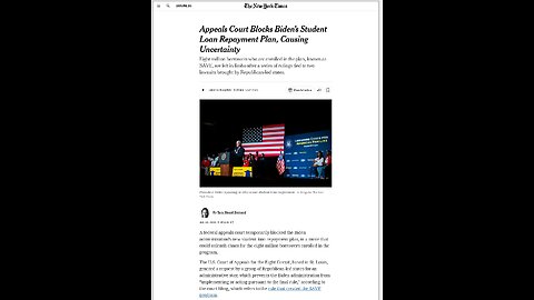 Federal appeals court blocks remainder of Biden’s student debt relief plan