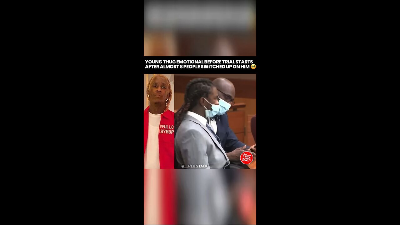 #YoungThug in court emotional after everyone snitched on him 🐀😢