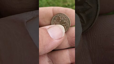 1953 Canadian Penny #metaldetecting #civilwar #coins #shorts #trending