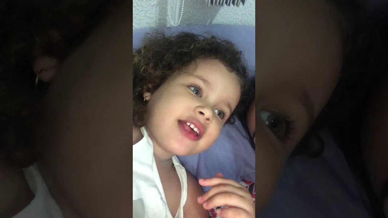 Criança Mandando um recado para a minha prima Nicole - #shorts #linda #bebe