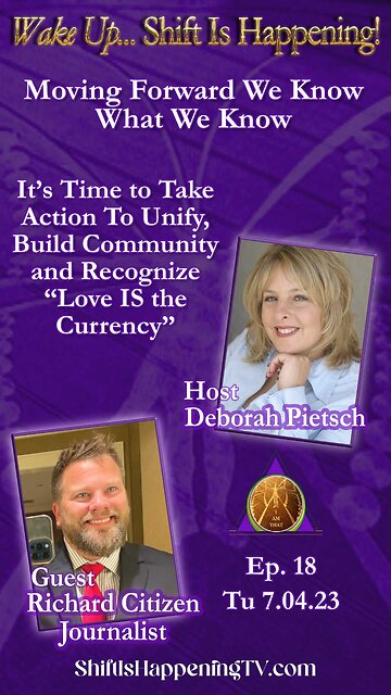 Shift Is Happening Intro | Deborah Pietsch & Richard Citzen Journalist - Moving Forward We Know What We Know | Ep-18
