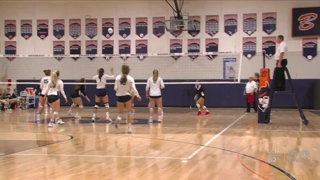 Benjamin volleyball advances to state final four