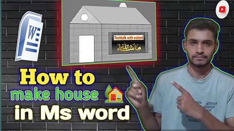 how to make a house in Ms word