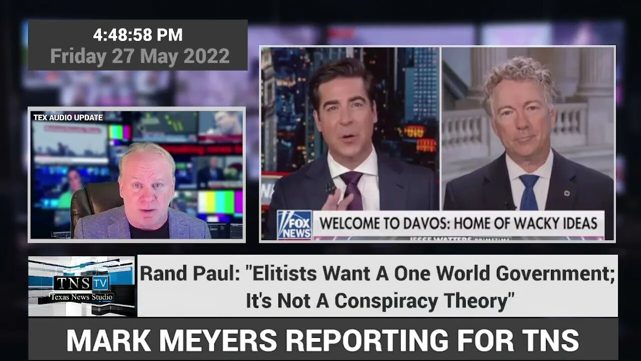 Rand Paul: "Elitists Want A One World Government; It's Not A Conspiracy Theory" ANYMORE !