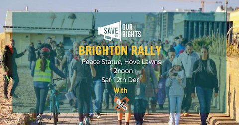 Brighton Freedom Rally 12th December 2020