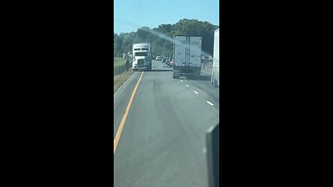 Trucker Goes Wrong Way On Highway