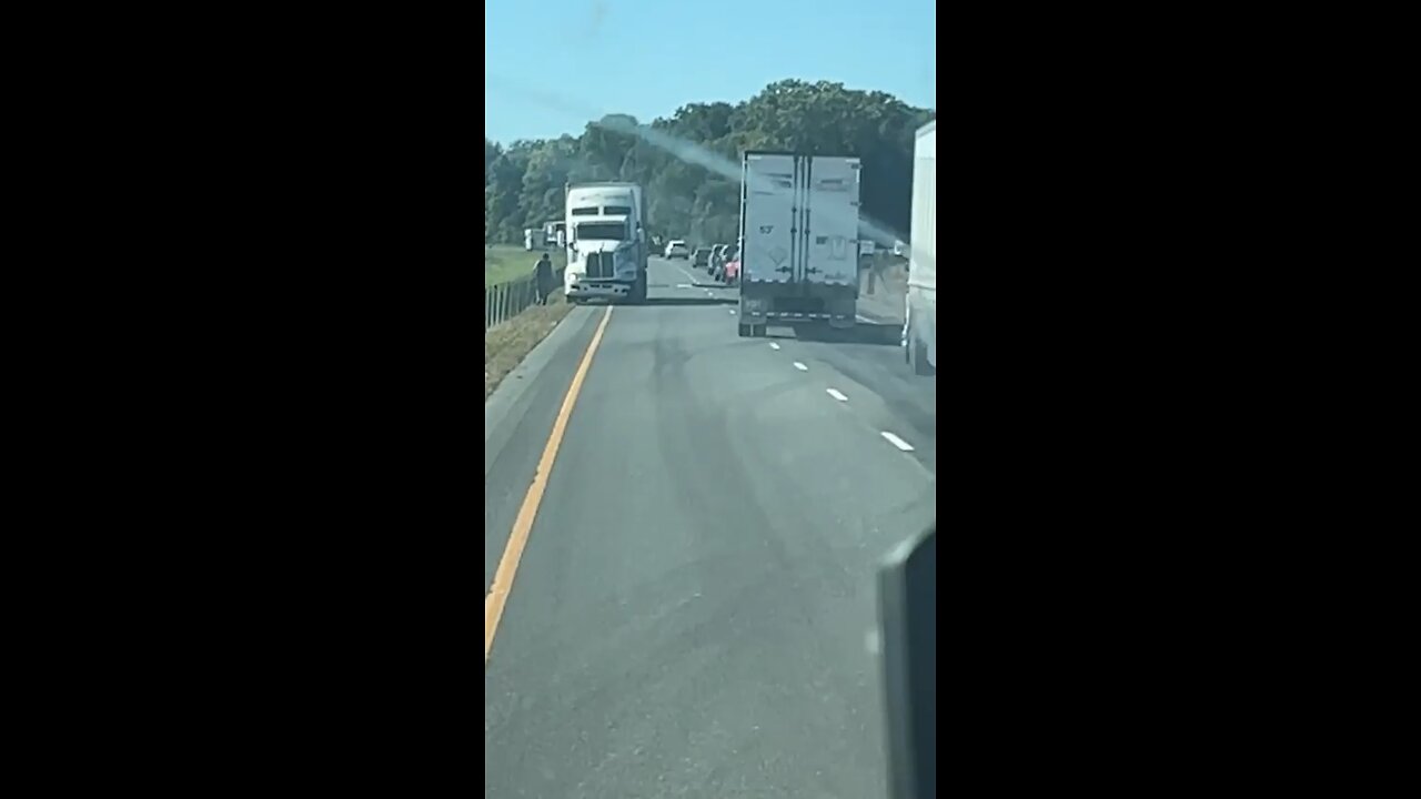 Trucker Goes Wrong Way On Highway