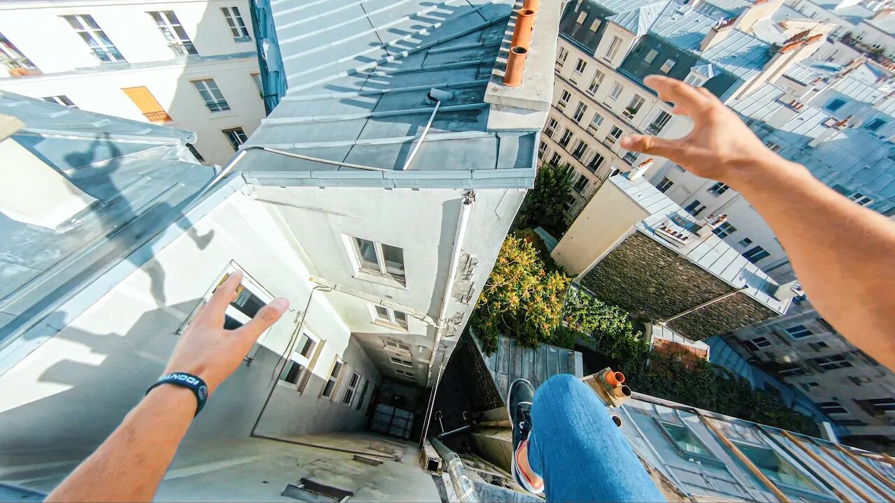 Paris Rooftop Parkour POV