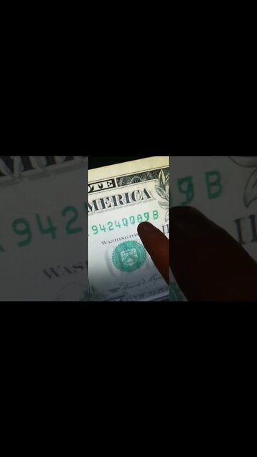 Super Rare Dollar bill serial number mistake! #money #dollar