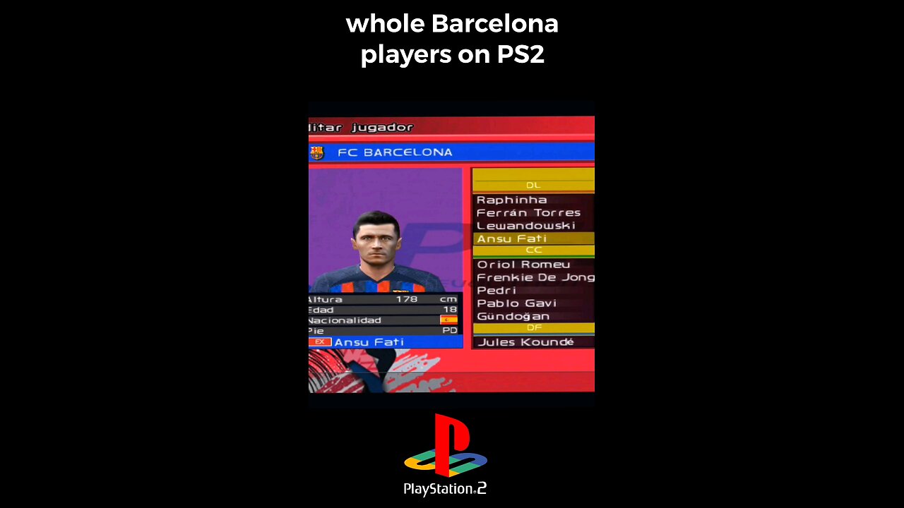 2024 FC Barcelona on PS2🔥 Please Follow 🙏