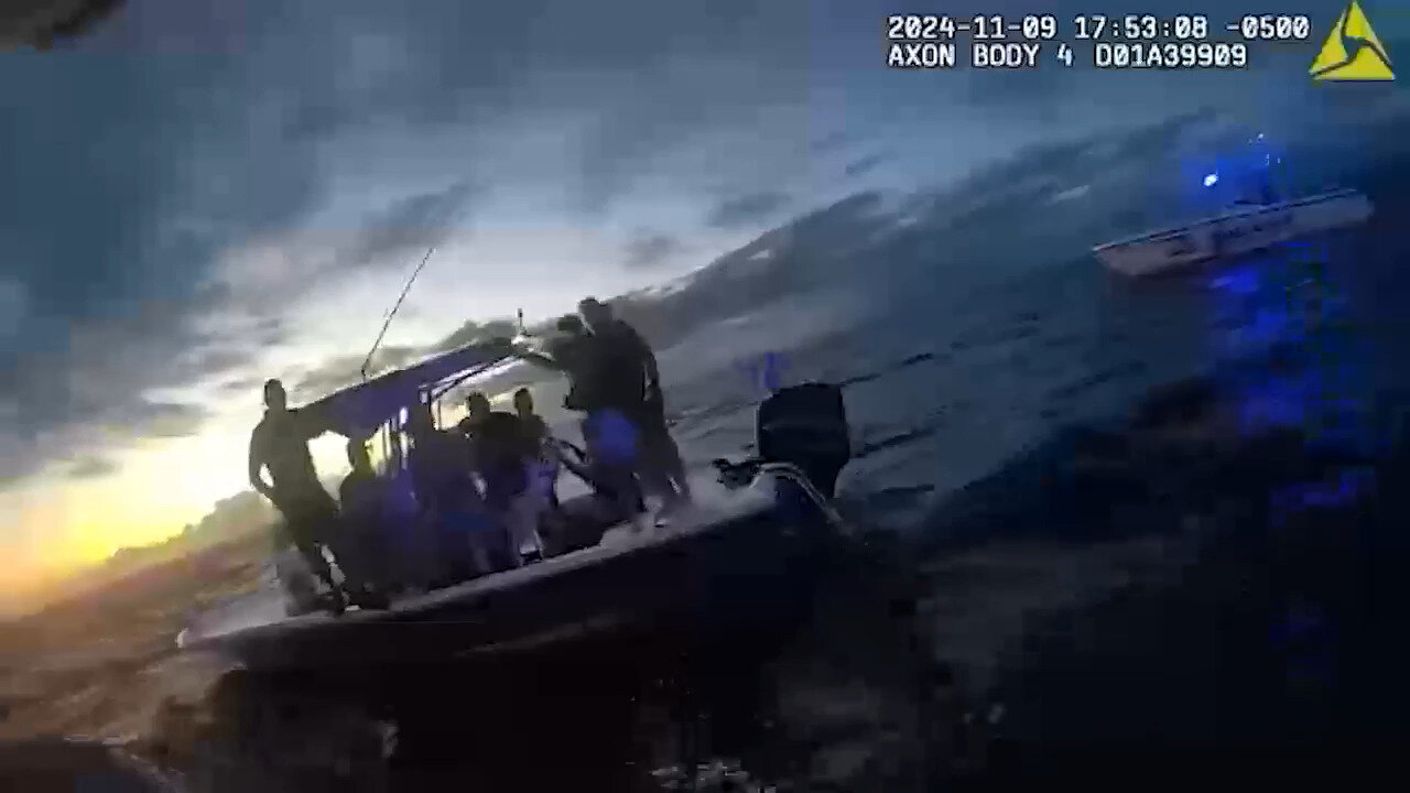 Florida Law Enforcement Officials Help Rescue 13 People After Boat Is Damaged