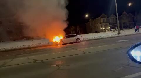 Toronto Car Fire