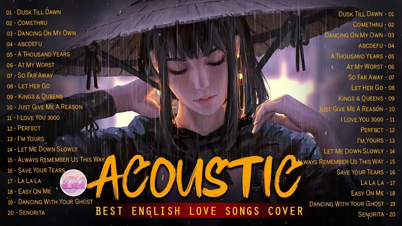 Top Cover English Acoustic Love Songs Playlist 2023 ❤️ Soft Acoustic Cover Of Popular Love Songs 2