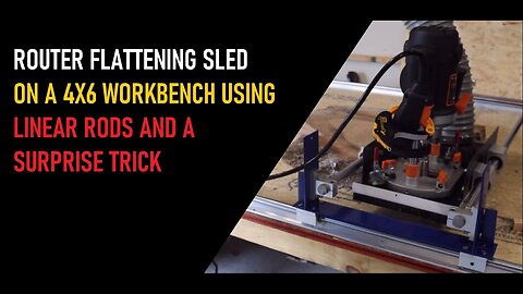 DIY linear Rail Router Sled