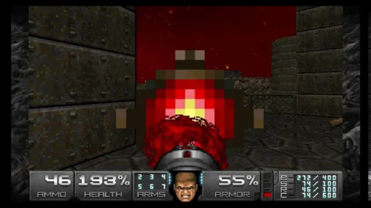 Doom 2: Back To Saturn X Episode 1 (Switch Add-On) - Map 14: Runoff Fat From the Skygrill (UV-Max)