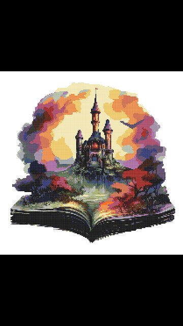 FAIRY TALE BOOK Cross Stitch Pattern by Welovit Cross Stitch | welovit.net | #welovit #crossstitch