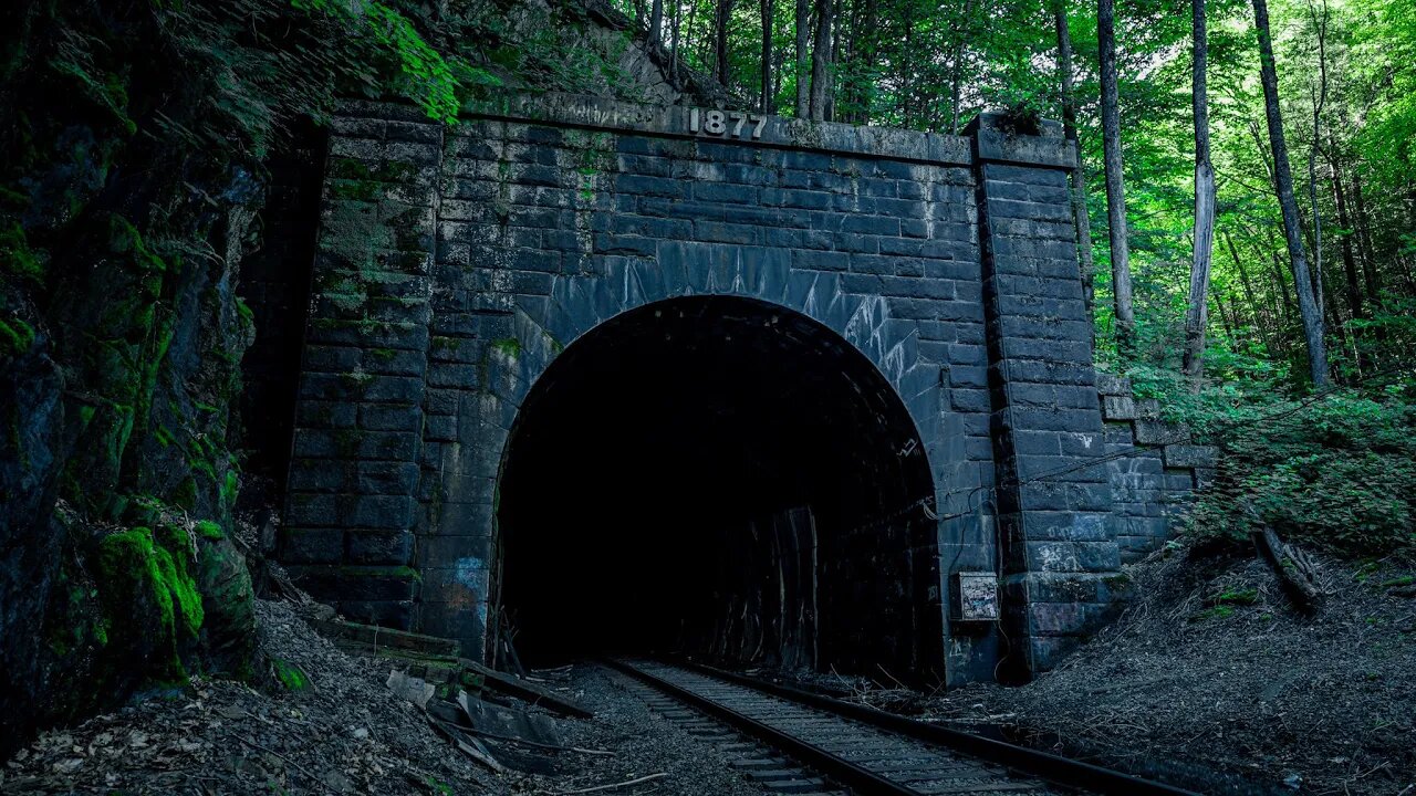 The Haunted Hoosac Train Tunnel "The Bloody Pit" | Paranormal Investigation Alone | Most Haunted