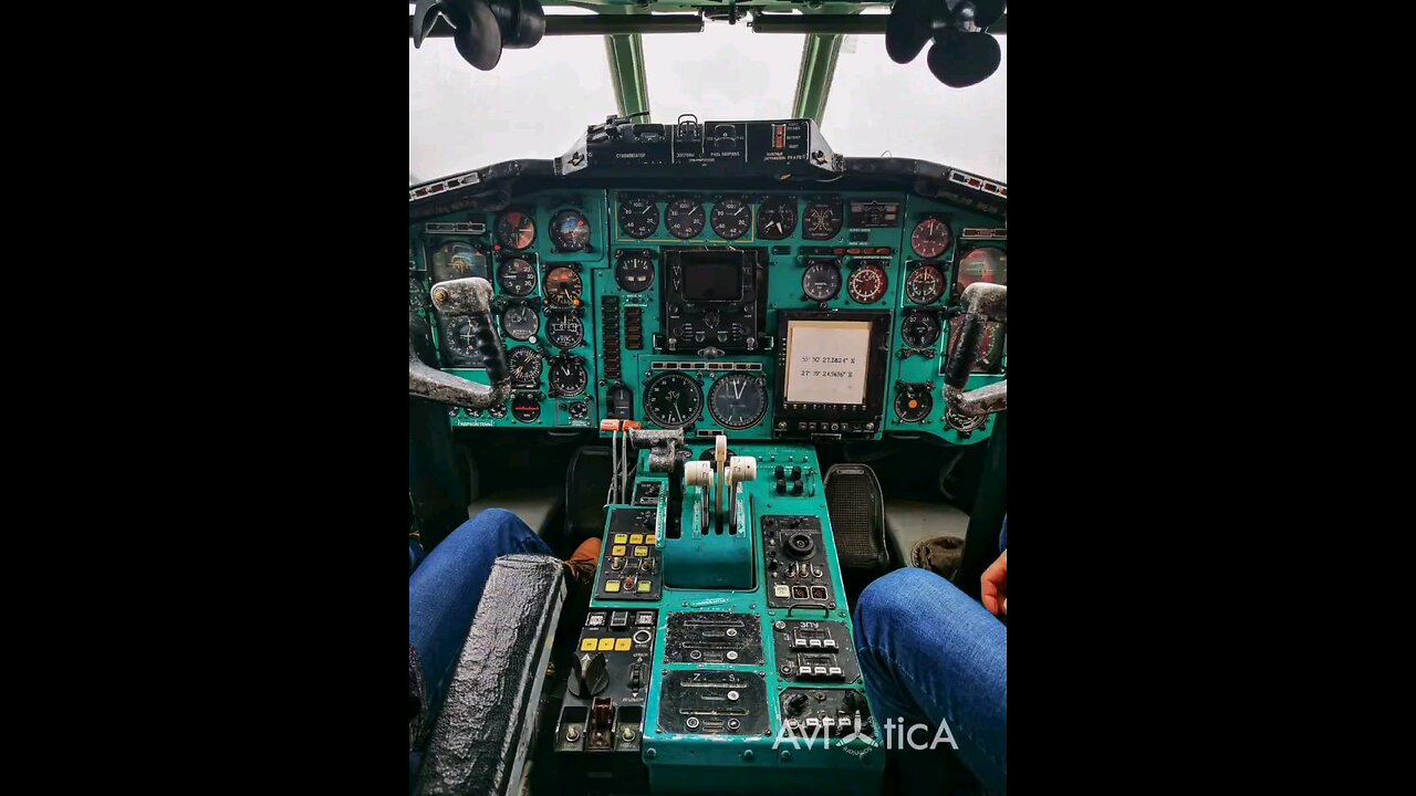 Work office of cadets of the Belarusian State Aviation Academy: instrumentation of Tupolev Tu-154B