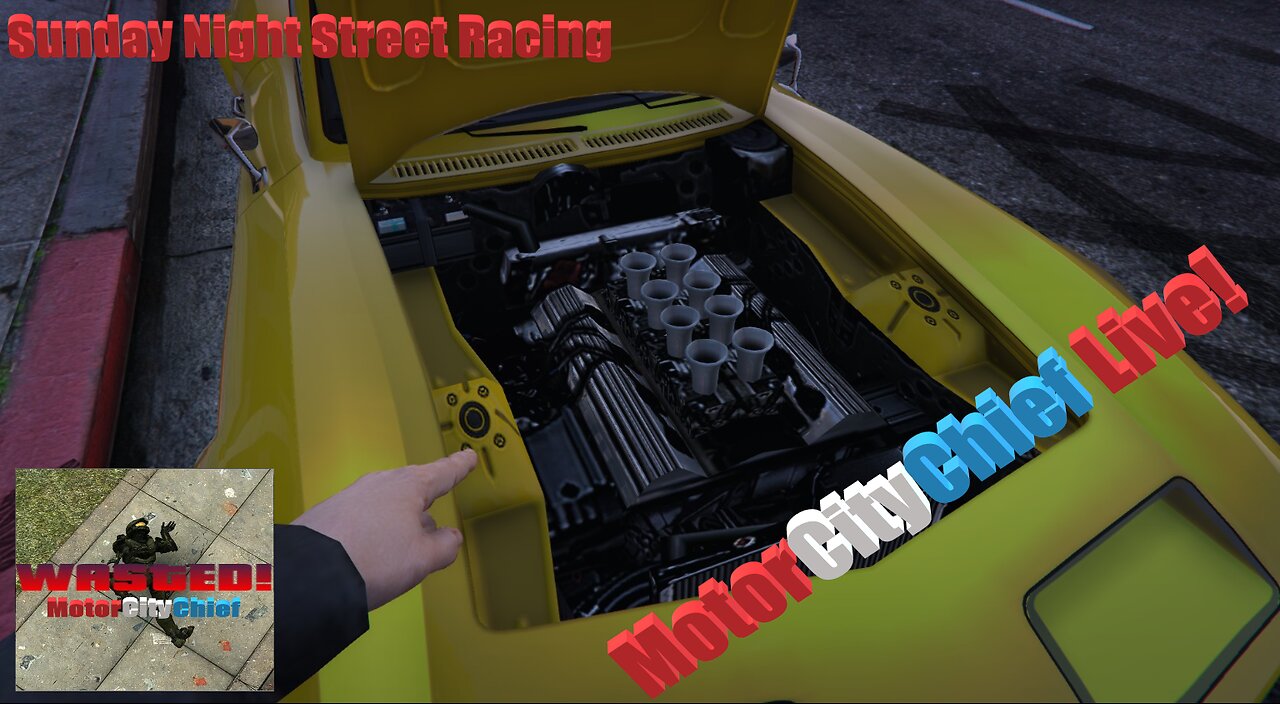 MotorCityChief Live Sunday Night Street Racing /w QueenJ0sephine BLDG7 GTAO