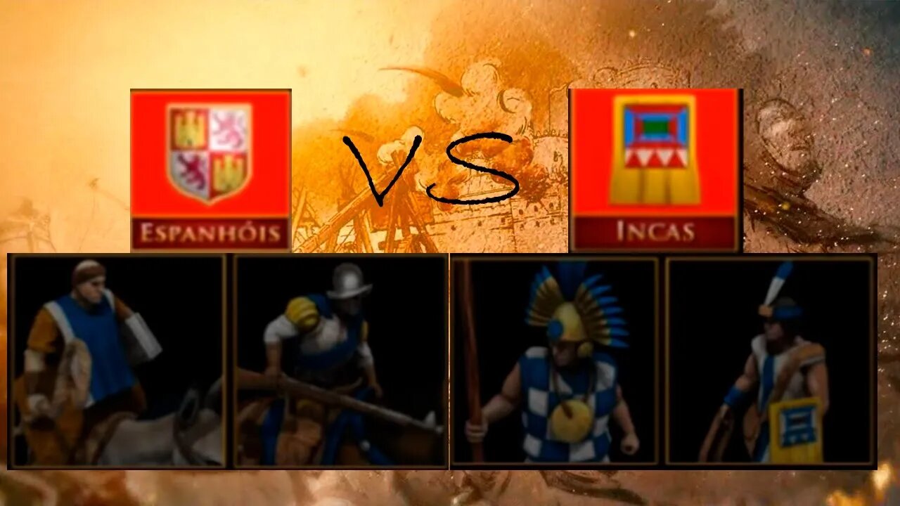 AGE OF EMPIRES 2 Definitive Edition - Espanhóis vs Incas