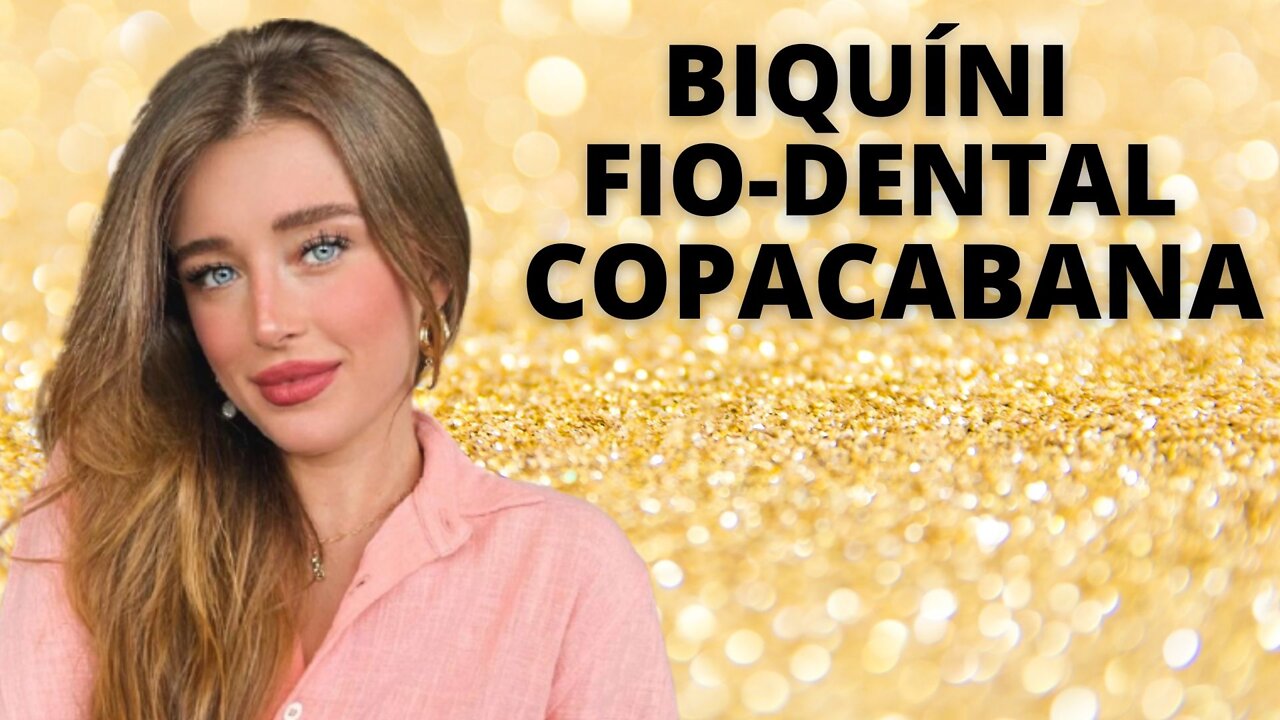 CANAL 1 NA TELA DUDA REIS POSA DE BIQUÍNI FIO-DENTAL EM COPACABANA, ESPETÁCULO