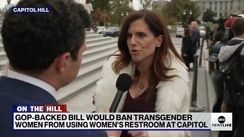 Rep. Mace criticized a reporter, saying she won't permit "a pen*s" in women's bathrooms