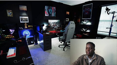 Marvin Reacts Cozy Home Office Gaming Setup Tour