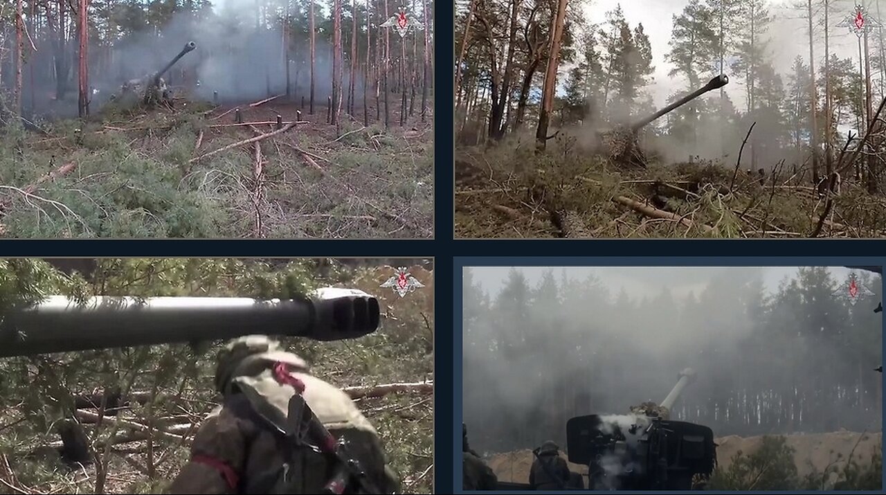 ⚔ 🇷🇺 DENAZIFIED - Russian Field Artillery Destroys Camouflaged Ukrainian Positions