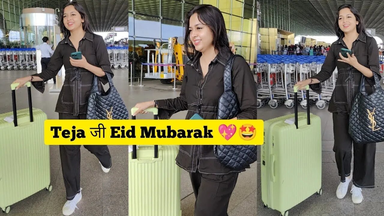 Tejasswi Prakash looks so Fab in Airport look she Surprisingly Spotted at Mumbai Airport 😍📸✈️