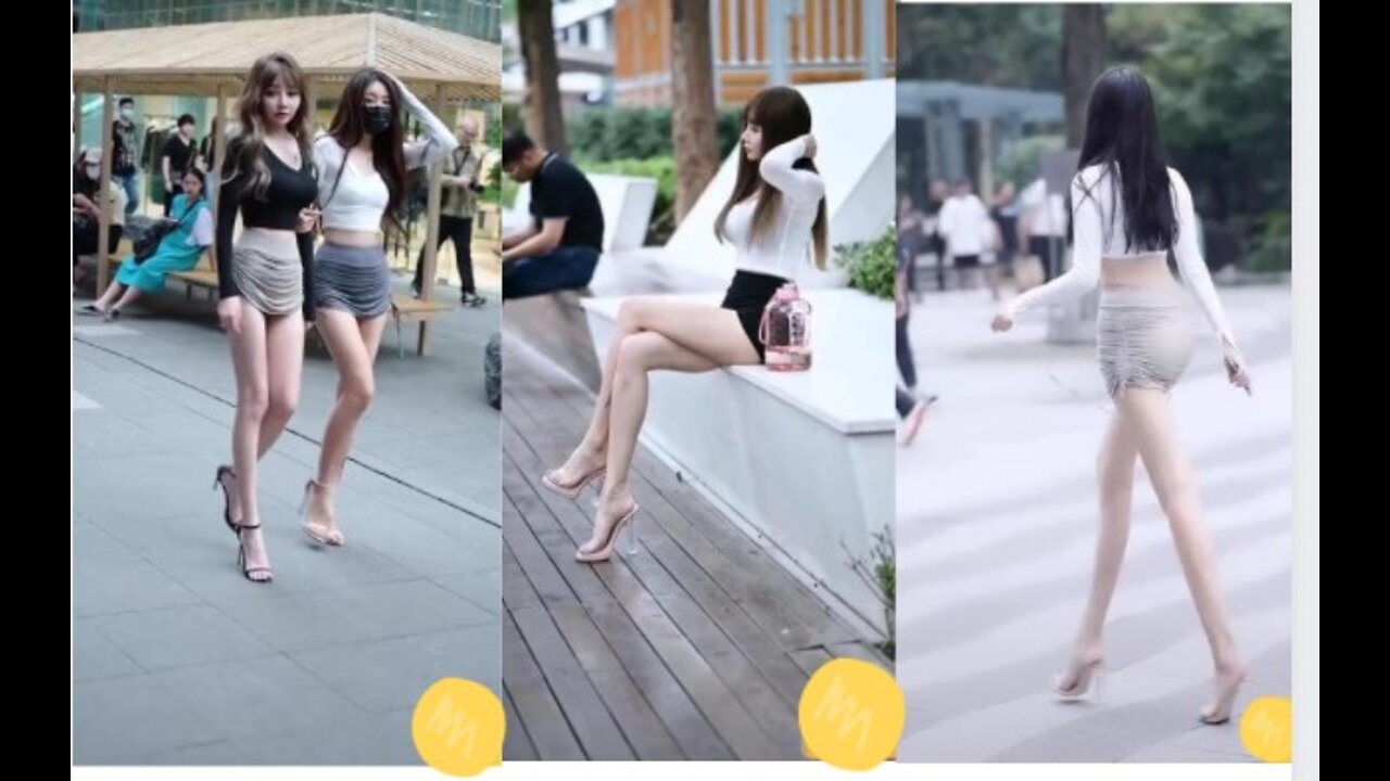 You make me dizzy#shorts/Pretty Girl Street Walking Cam.