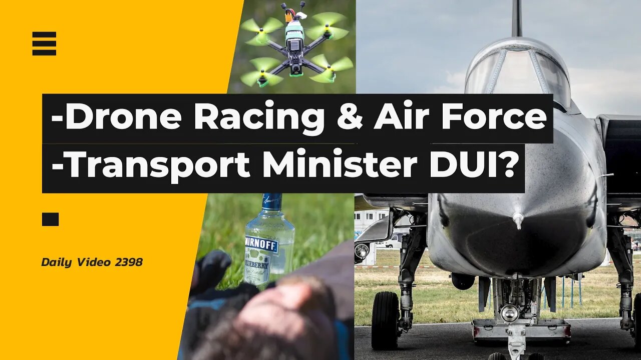 Drone Racing League Air Force Recruitment, Canada Transport Minister DUI History