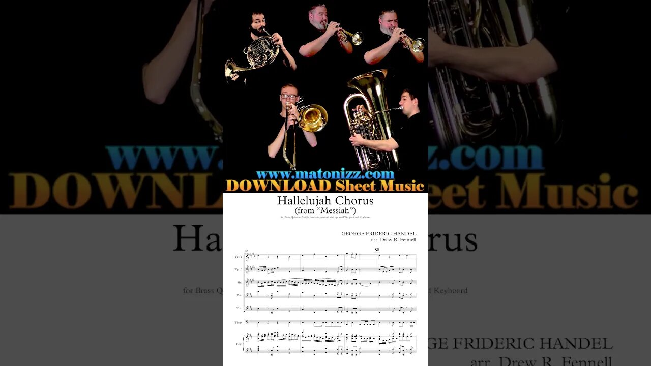 🙌 Handel Hallelujah Chorus Pt.2 🙌 #handel #hallelujahchorus #trumpet #frenchorn #trombone #tuba