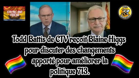 Todd Battis reçoit Blaine Higgs pour discuter des changements apporté À la politique 713